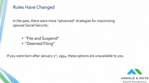 summary of social security spousal benefits changes