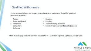 Qualified tax-free withdrawal from a 529