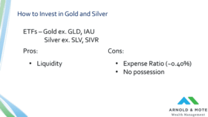 how to invest in gold and silver etfs