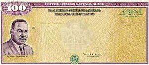 Example of a $100 series I savings bond